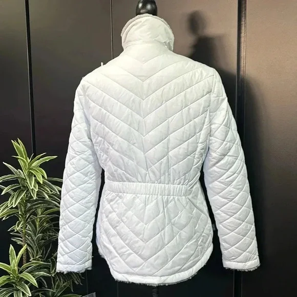 Free Country Cloud Lite Reversible wind resist quilted plush lined jacket/coat - Picture 3 of 14